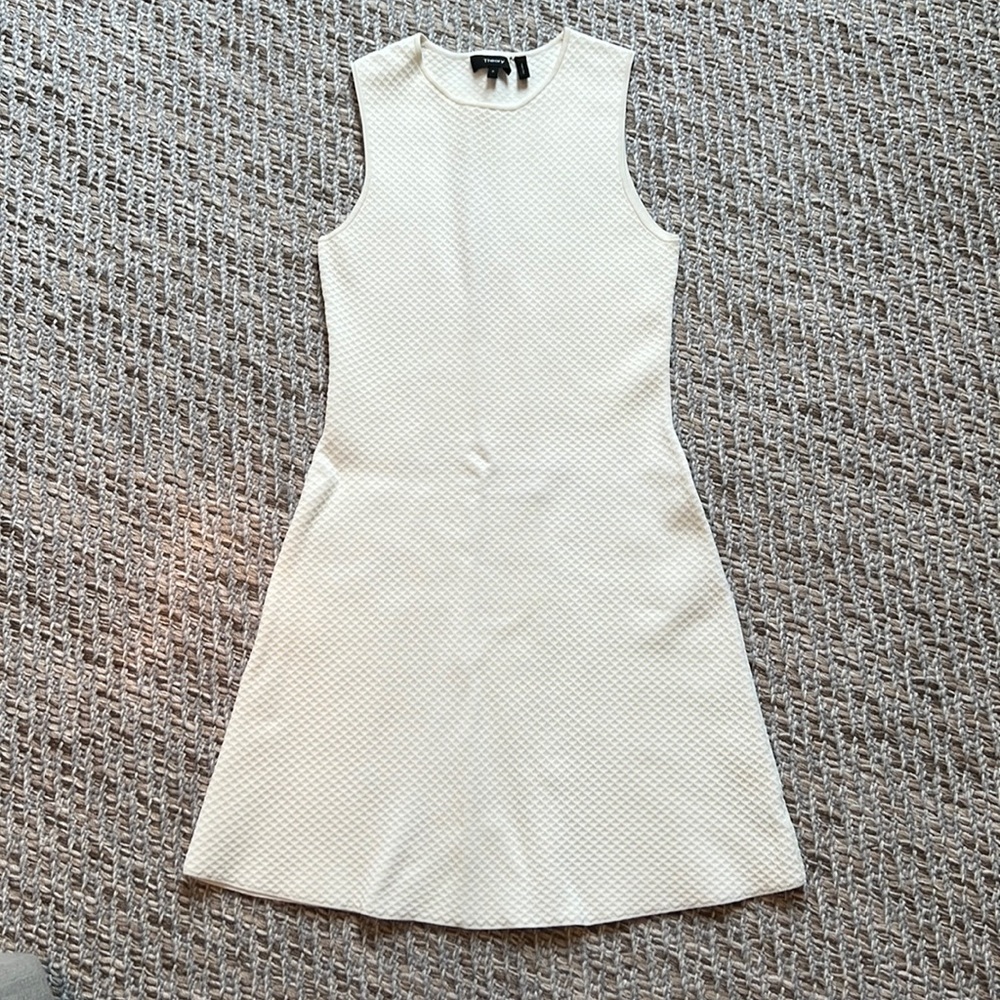 Theory sleeveless dress. Cream